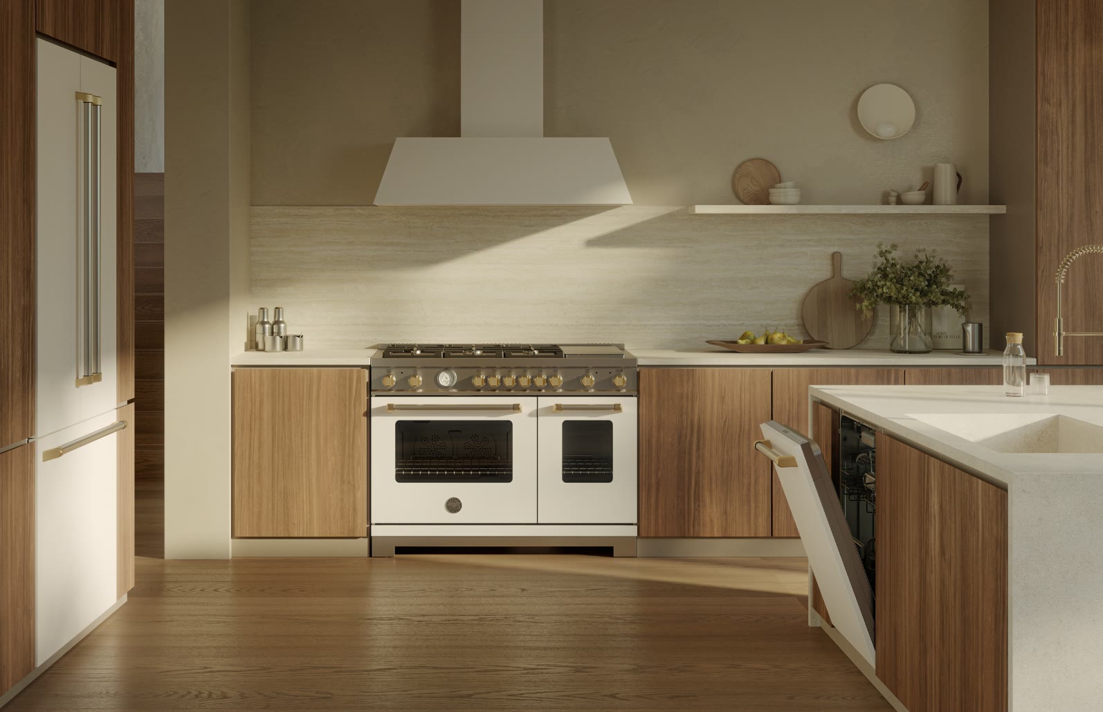 Bertazzoni range in a HOME SHOWCASE kitchen