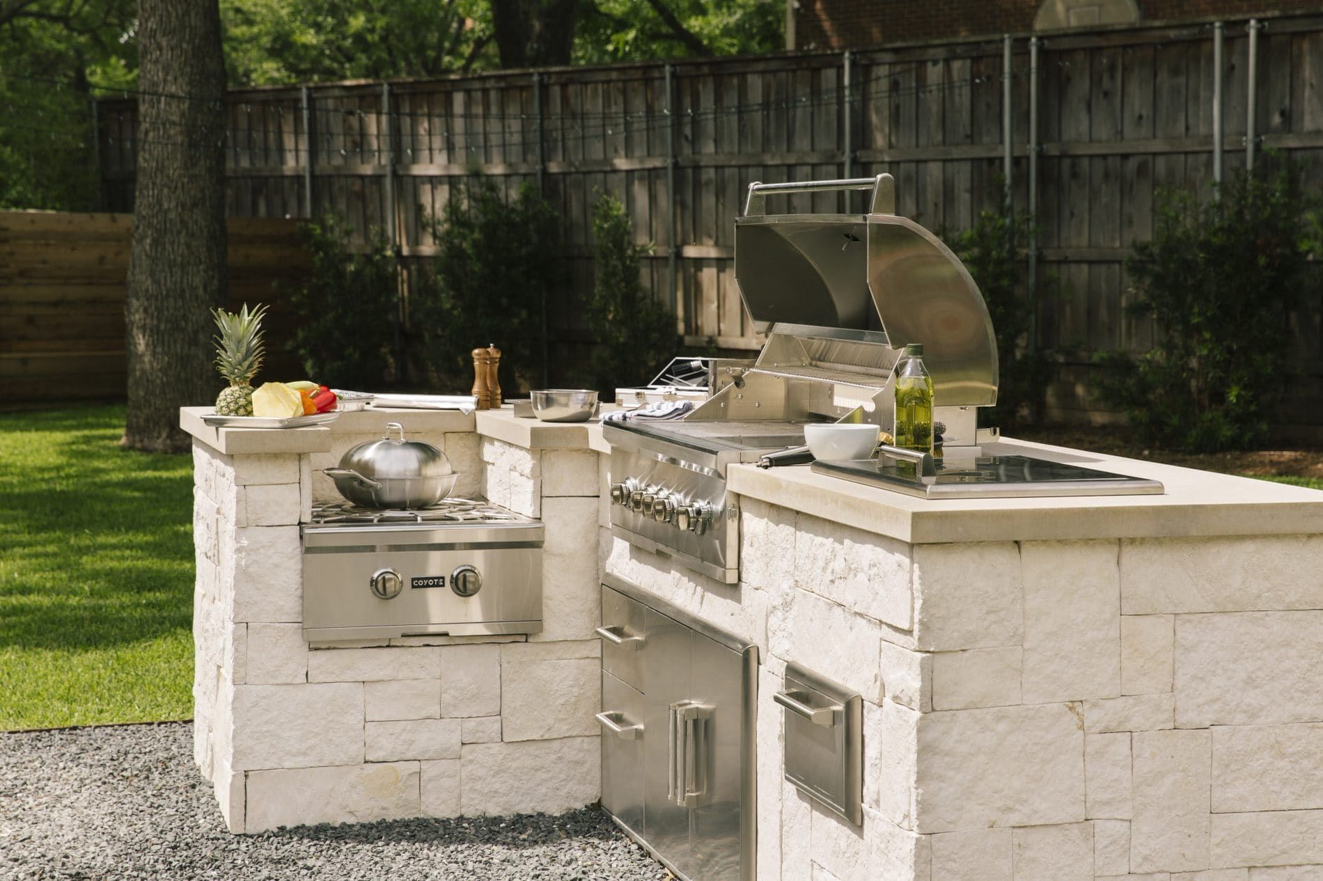 Coyote outdoor kitchen